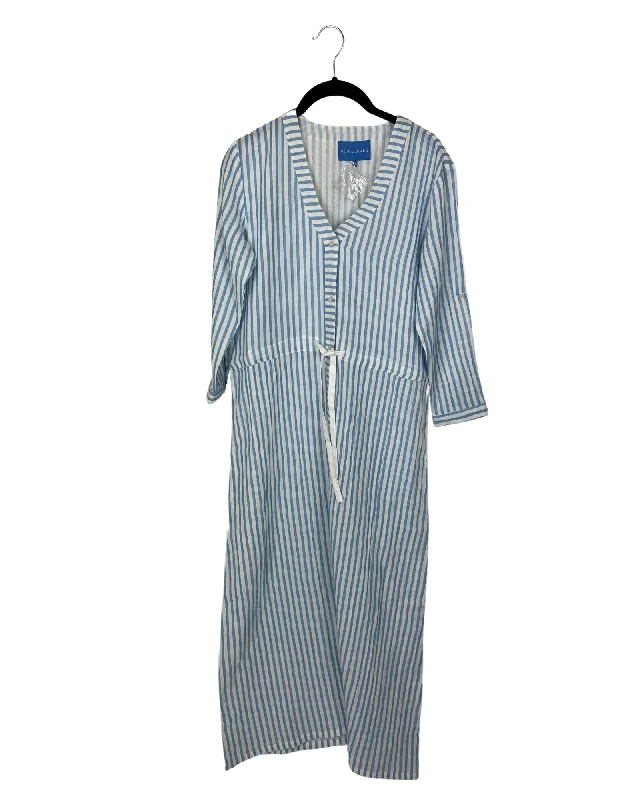 Blue And White Adjustable Waist Dress - Size 0/2, 12/14 and 16