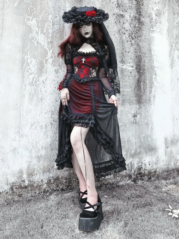 Blood Supply~Drawstring Christmas Gothic Lolita Long Dress