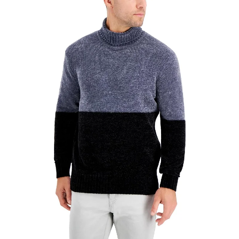 Alfani Mens Equator Chenille Colorblock Turtleneck Sweater Long Sweater Short Sweater Cropped Sweater Alfani Mens Equator Chenille Colorblock Turtleneck Sweater Long Sweater Short Sweater Cropped Sweater