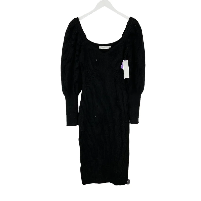 Black Dress Sweater Astr, Size M Rayon Fabric Velvet Fabric Corduroy Fabric