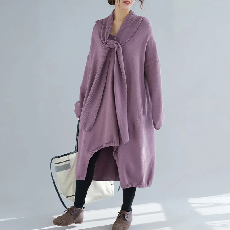 Comfy o neck asymmetric Sweater Aesthetic Largo purple Ugly knit dress Zippered Front Buttoned Front Snap Front Comfy o neck asymmetric Sweater Aesthetic Largo purple Ugly knit dress Zippered Front Buttoned Front Snap Front