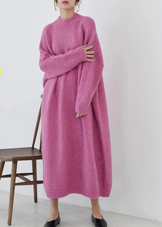 Cozy o neck Sweater fall weather plus size rose daily knit long dresses Cotton Fabric Linen Fabric Terry Fabric Cozy o neck Sweater fall weather plus size rose daily knit long dresses Cotton Fabric Linen Fabric Terry Fabric