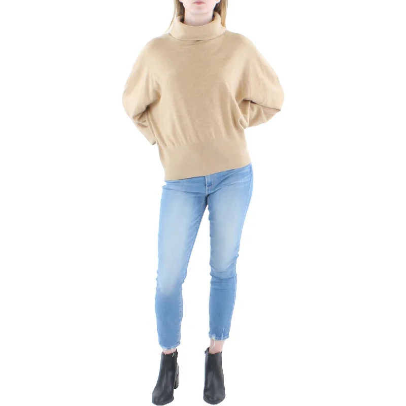 Lauren Ralph Lauren Womens Alkione Cashmere Knit Turtleneck Sweater Boat Neck Shawl Collar Notched Collar
