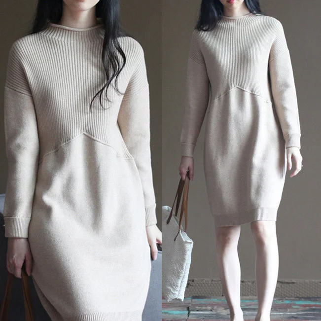 nude winter casual the rabbit wool blended knit dresses loose vintage patchwork sweater dress Wool Sweater Cotton Sweater Cashmere Sweater nude winter casual the rabbit wool blended knit dresses loose vintage patchwork sweater dress Wool Sweater Cotton Sweater Cashmere Sweater