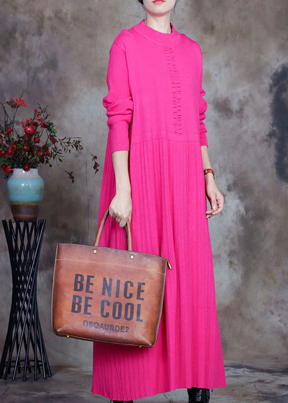 Plus Size Rose slim fit Knit Long Sweater Winter Cashmere Blend Cotton Blend Poly Blend