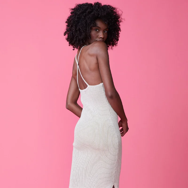 Tank Maxi Sweater Dress Tailored Straight A-Line