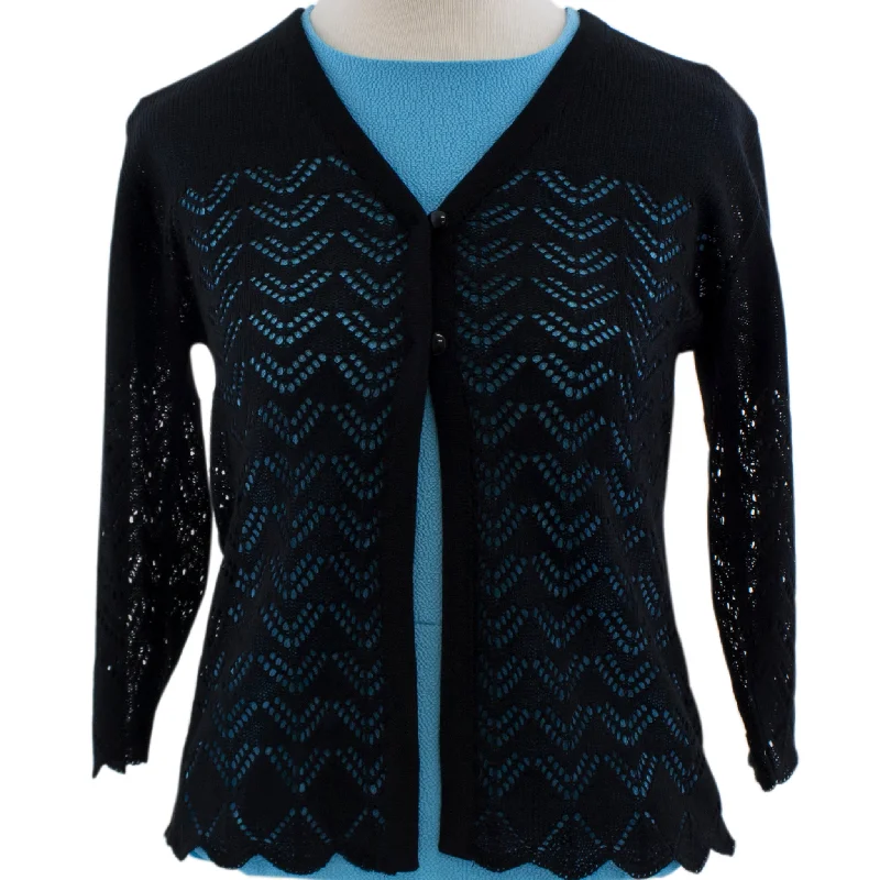 Women's Lacy Sweater TC Silk Blend Satin Velvet