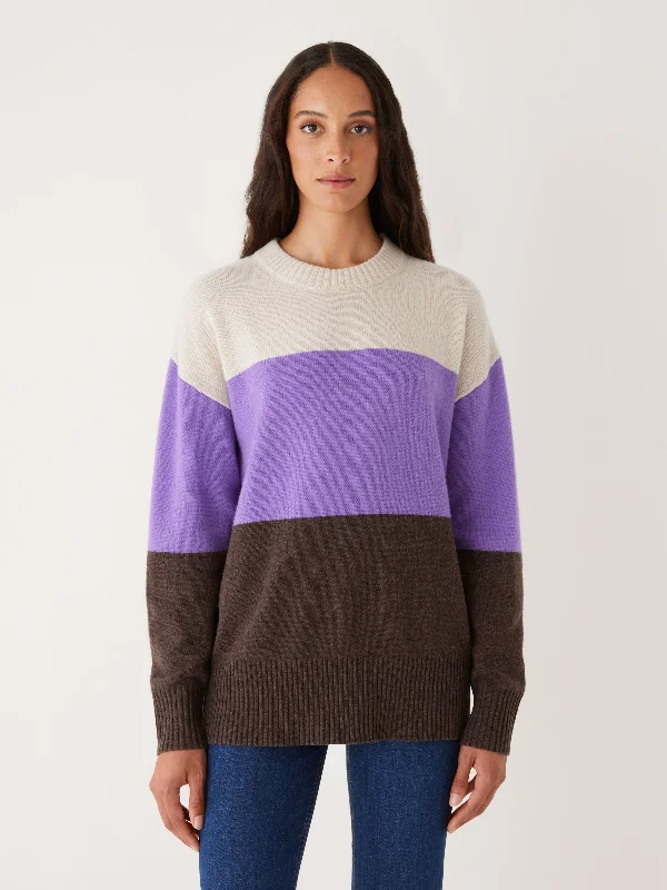 The Comfort Colour Block Sweater in Ultraviolet