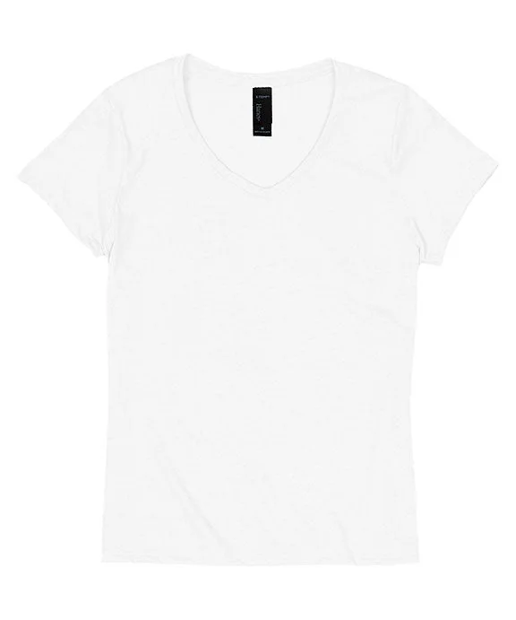 42VT - Hanes Ladies Perfect-T Triblend V-Neck T-Shirt