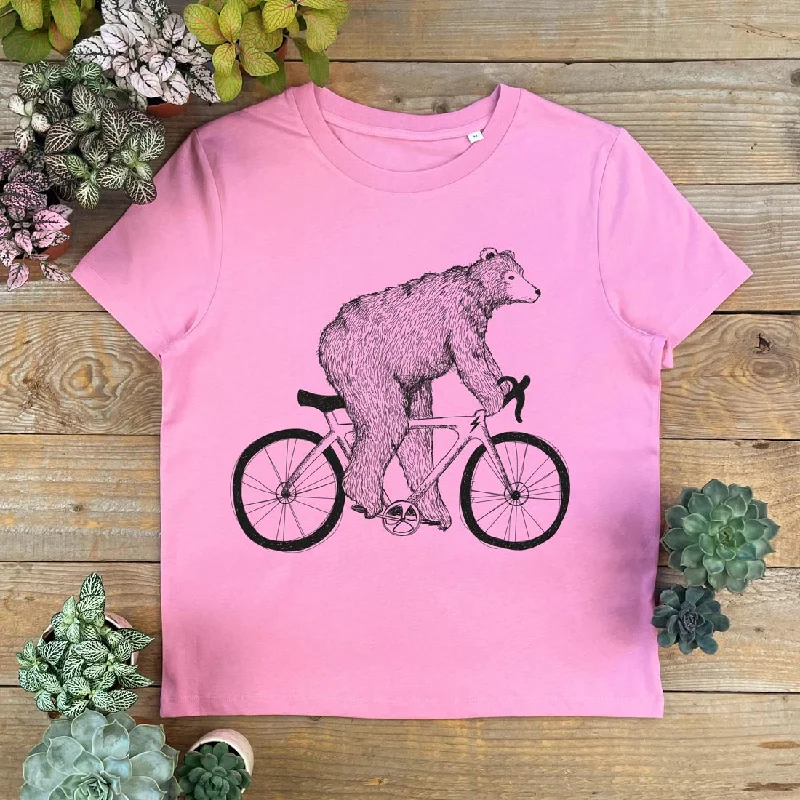 Classic Bear and Bicycle Women's T-Shirt