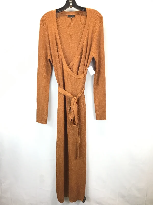 Dress Sweater By Fashion Nova In Bronze, Size: 2x