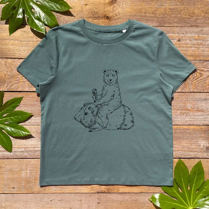 Guinea Pig & Bear Womens T-Shirt