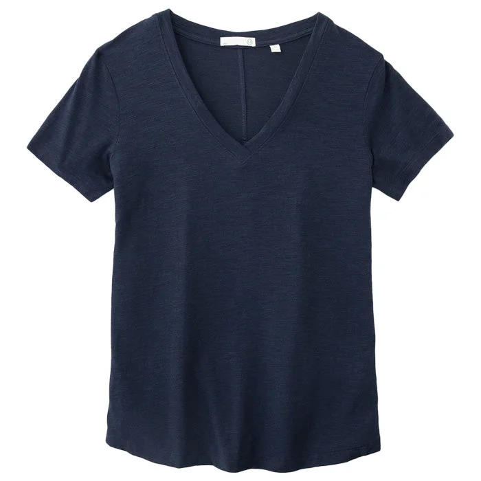 Tasc Womens Easy V-Neck T-Shirt - Classic Navy