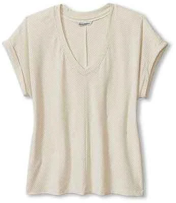 Tommy Bahama Women's Kauai Tranquil Sea V-Neck T-Shirt - Coconut