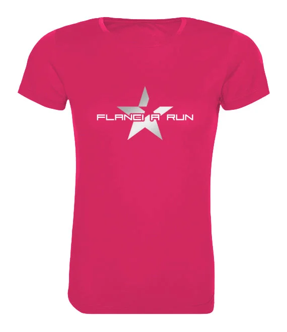 Women's T-Shirt | FLANCI A Run Hi Viz | Hot Pink