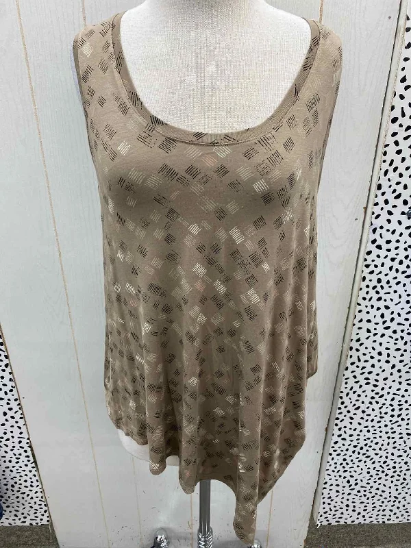 Apt 9 Taupe Womens Size M/L Tank Top