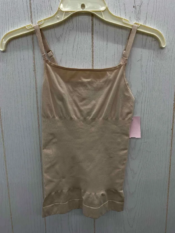 Assets Tan Womens Size Small Tank Top