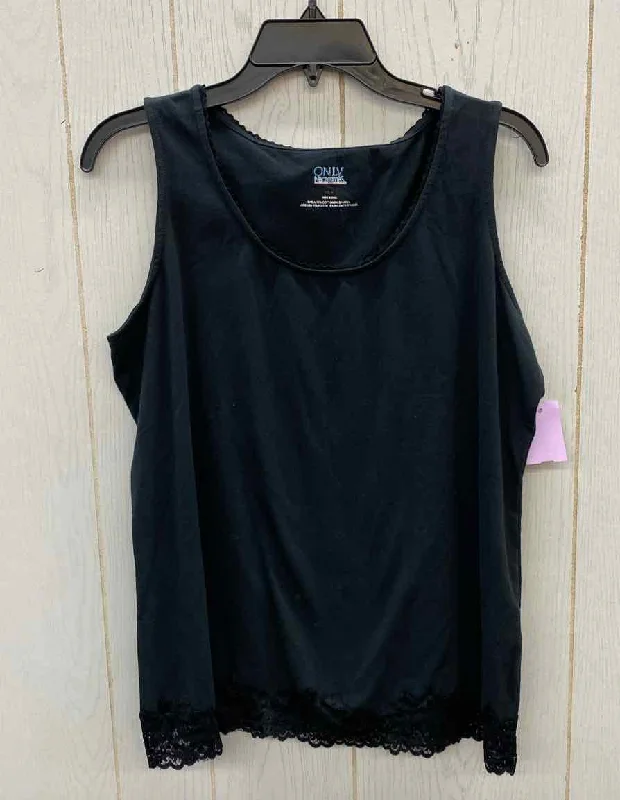 Black Womens Size L Tank Top