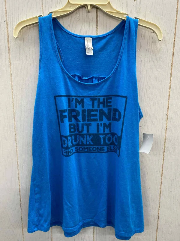 Blue Womens Size L Tank Top