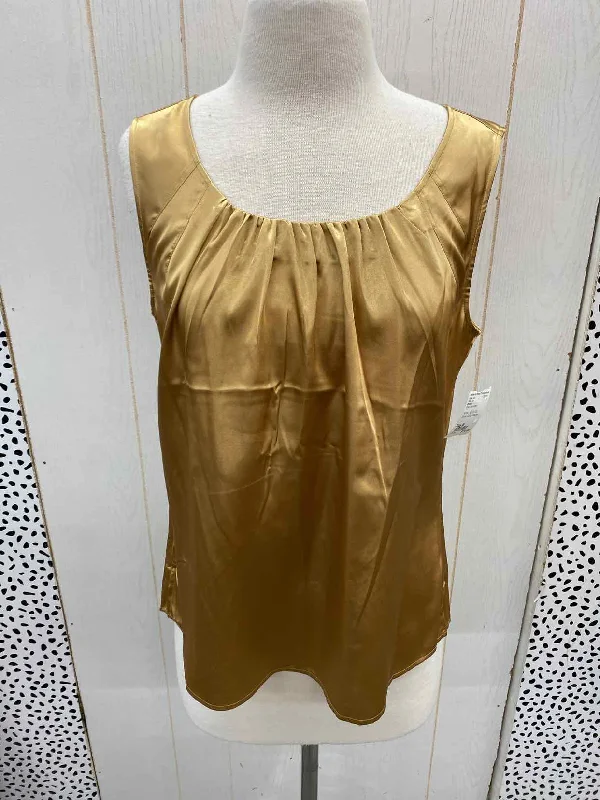 Chico's Gold Womens Size M Tank Top