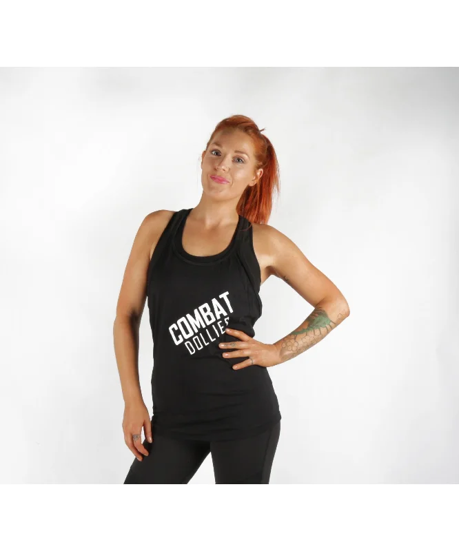 Combat Dollies T-Back Tank Top Black