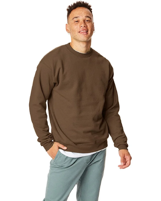 Hanes 50/50 Crewneck Sweatshirt | Army Brown