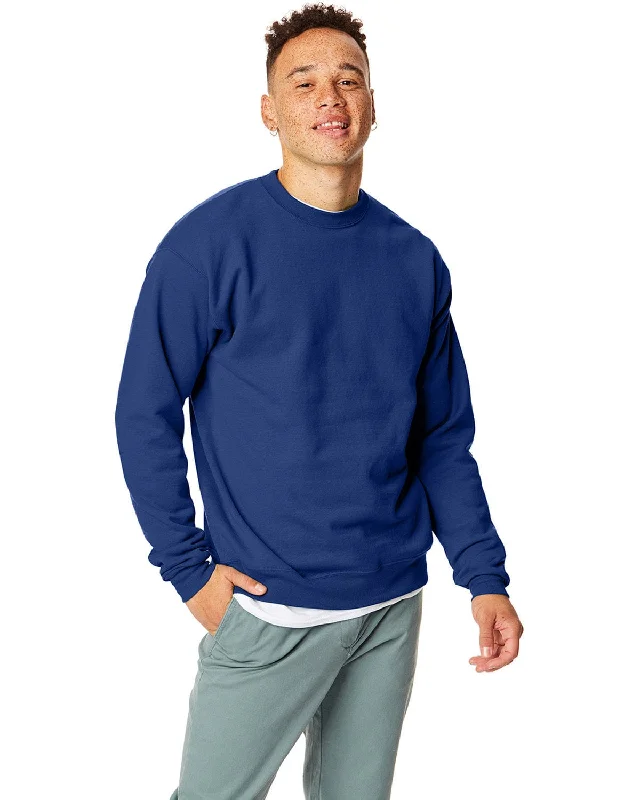 Hanes 50/50 Crewneck Sweatshirt | Deep Royal