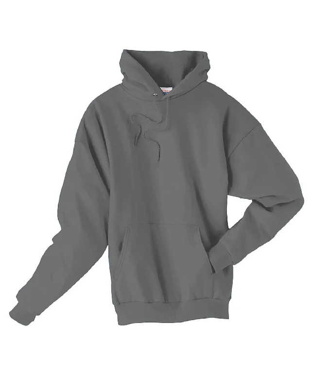 Hanes 50/50 Hoodie Sweatshirt | Smoke Gray Hoodie with High-Low Hem Asymmetrical Trendy Hanes 50/50 Hoodie Sweatshirt | Smoke Gray Hoodie with High-Low Hem Asymmetrical Trendy