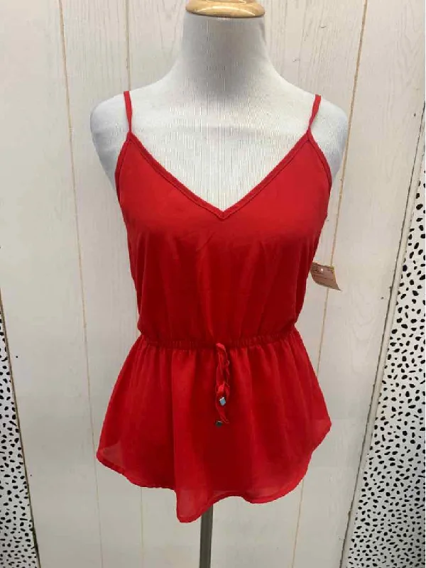 Lily White Red Womens Size M Tank Top