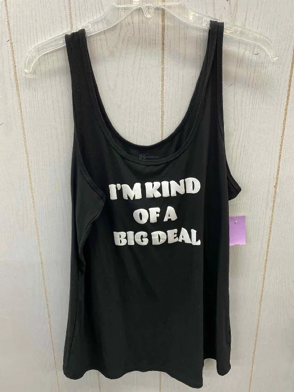 No Boundaries Black Womens Size 20 Tank Top