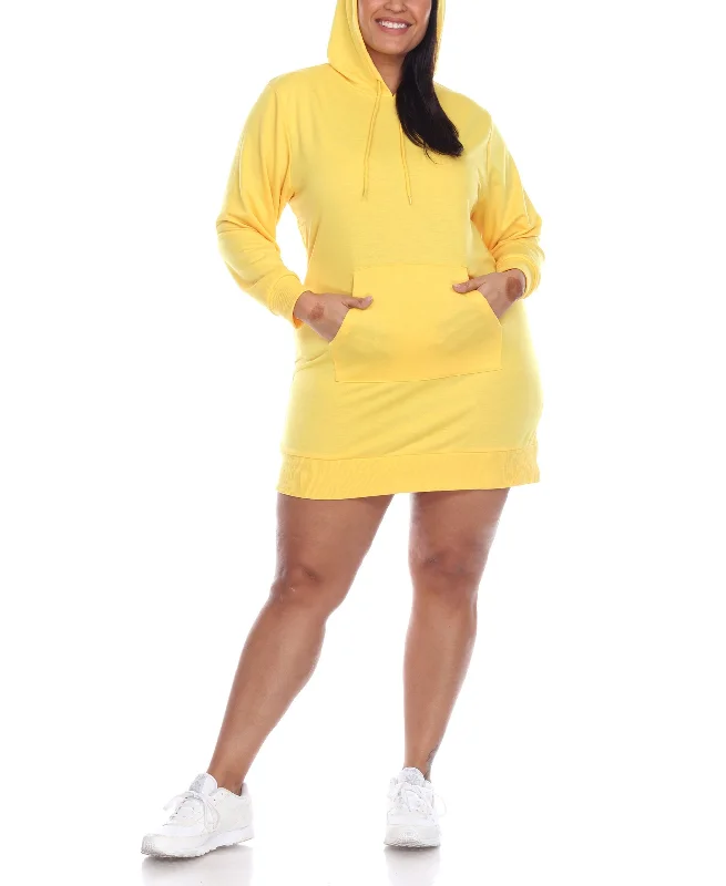 Plus Size Hoodie Sweatshirt Dress