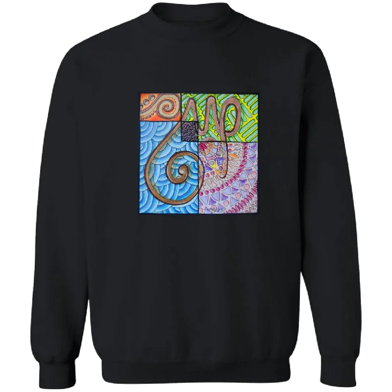 Pullover Sweatshirt with Arabic Calligraphy - Sabr (صَبْرٌ‎)