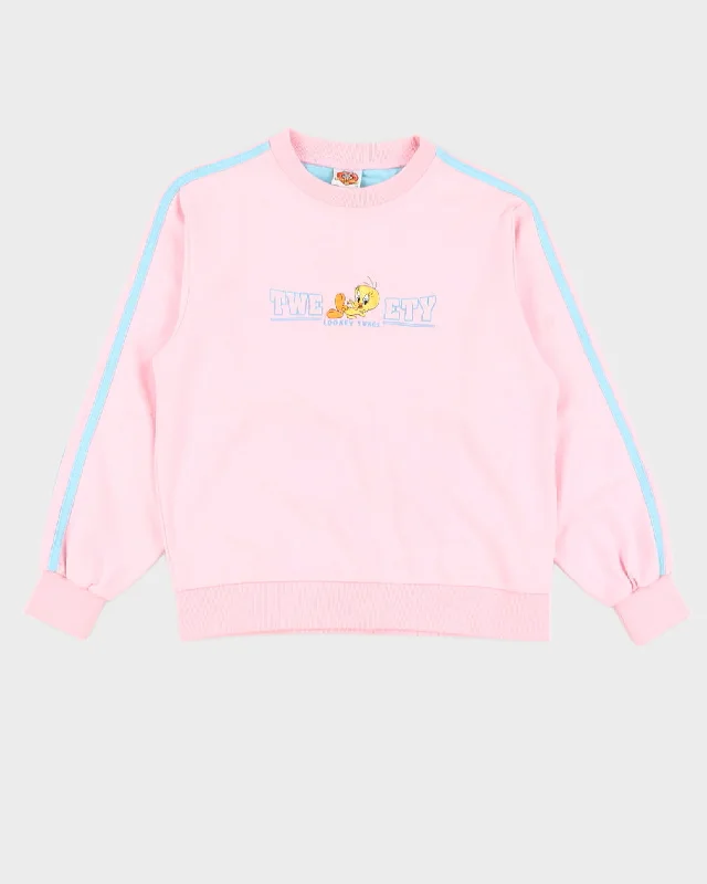 Y2K 00s Looney Tunes Pink Tweety Bird Sweatshirt - XS/S