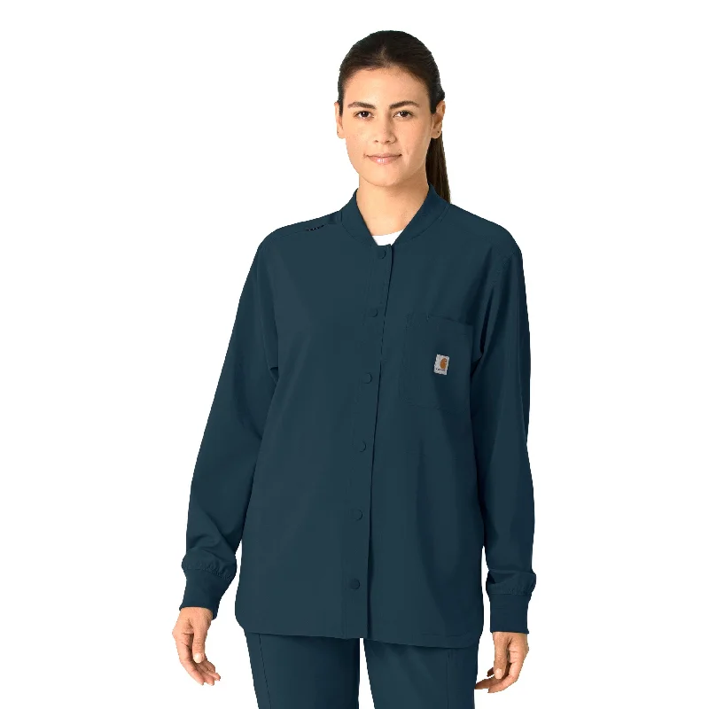 Carhartt Force Cross-Flex Women's Shirt Jacket - Navy