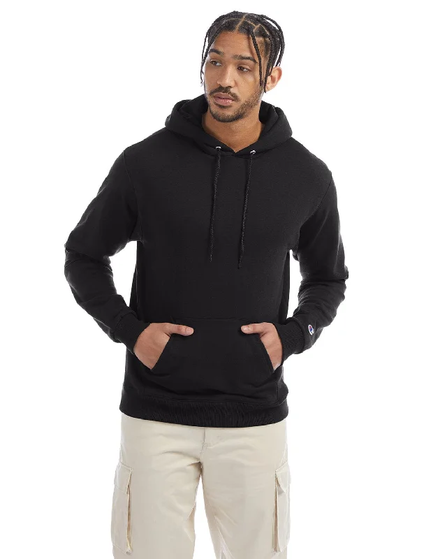 Champion EcoSmart Hooded Sweatshirt | Black