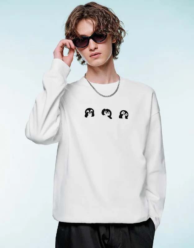 Penguins Printed Crew Neck Sweatshirt