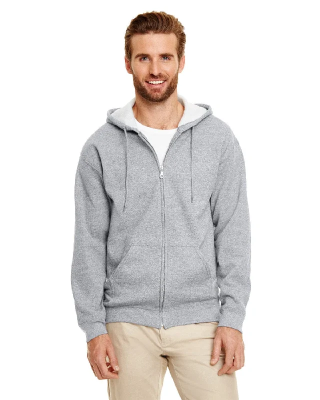 Gildan Heavy Blend 50/50 Full-Zip Hooded Sweatshirt | Graphite Heather