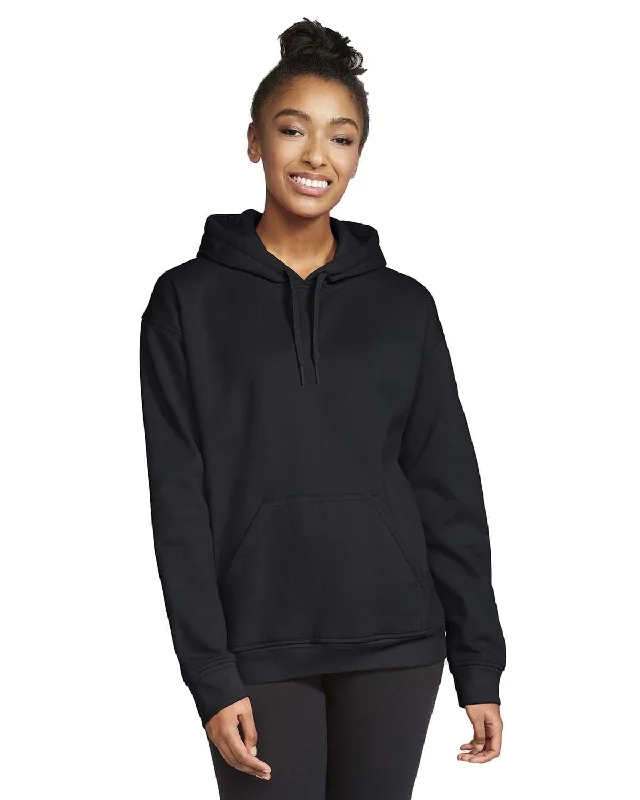 Gildan Softstyle Fleece Pullover Hooded Sweatshirt | Black