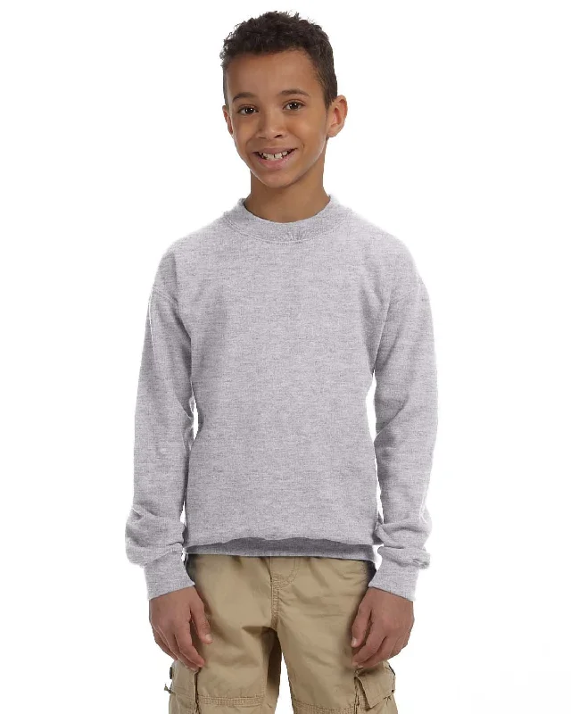 Gildan Youth 50/50 Crewneck Sweatshirt | Sport Grey