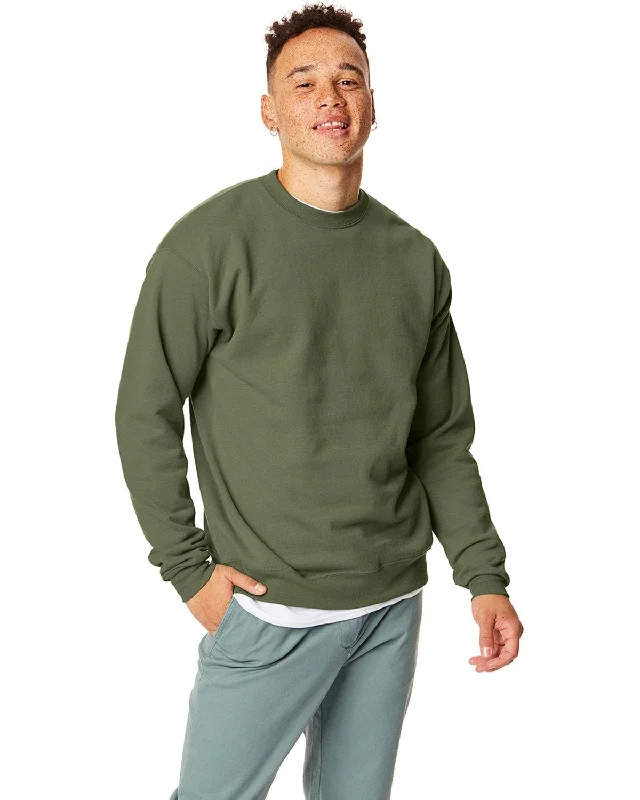 Hanes 50/50 Crewneck Sweatshirt | Fatigue Green