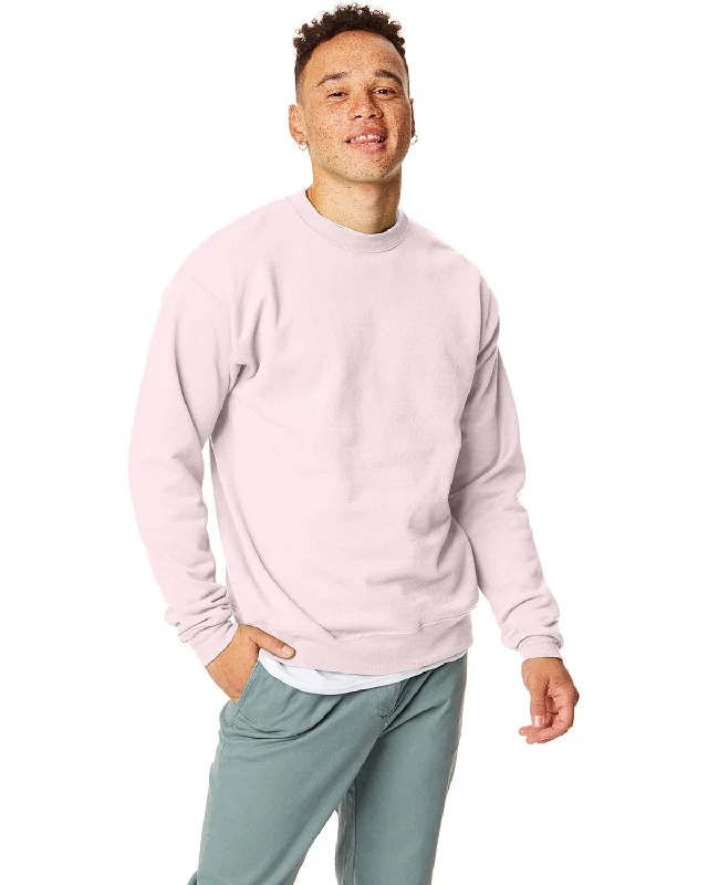 Hanes 50/50 Crewneck Sweatshirt | Pale Pink