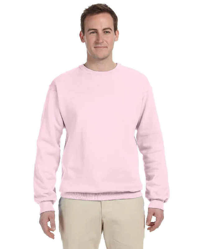 Jerzees 50/50 Crewneck Sweatshirt | Classic Pink