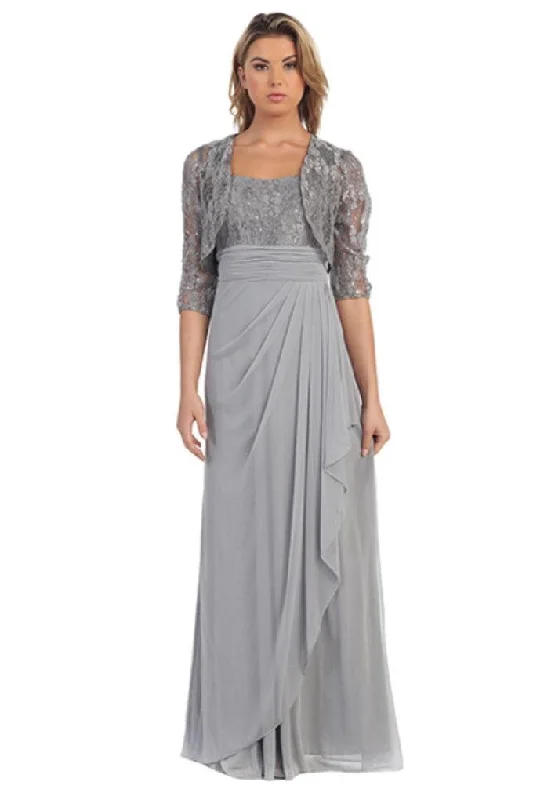 Long Mother of the Bride Lace Chiffon Jacket Dress Sale