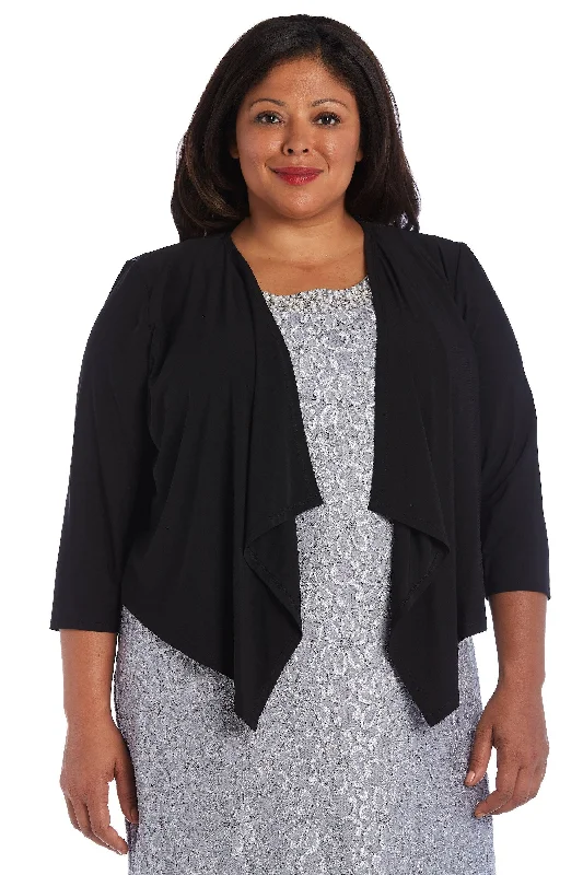 R&M Richards 7894W Long Sleeves Plus Size Open Jacket Sale