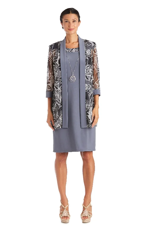 R&M Richards 7353 Short Mother Of Bride Jacket Dress