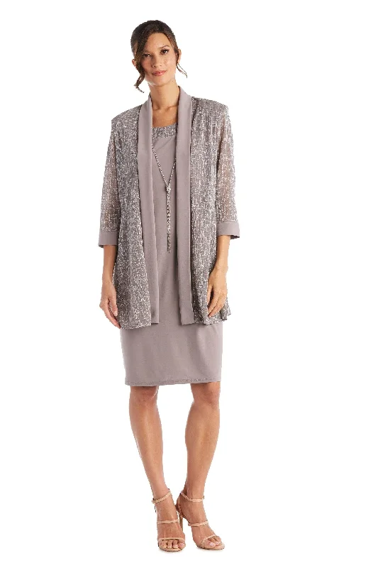 R&M Richards 5823P Short Two Piece Jacket Dress Ribbed Jacket Pleated Jacket Ruffled Jacket R&M Richards 5823P Short Two Piece Jacket Dress Ribbed Jacket Pleated Jacket Ruffled Jacket