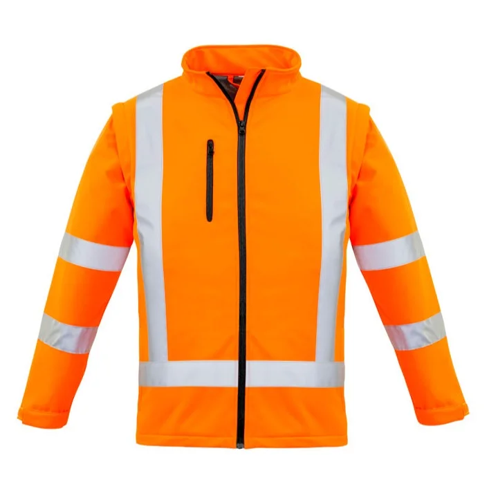 SYZMIK Women's Hi Vis Rail X Back 2 in 1 Softshell Jacket (ZJ770)