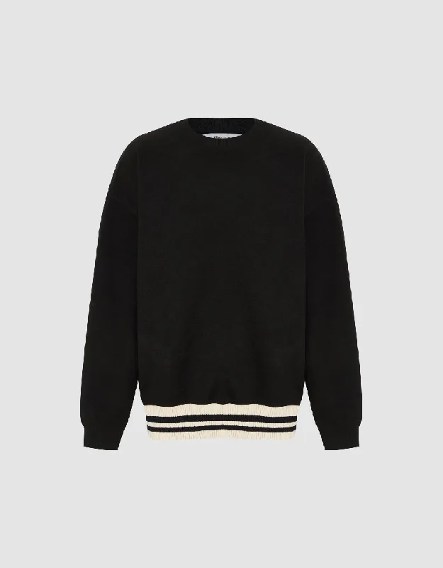 Two Toned Crew Neck Sweatshirt