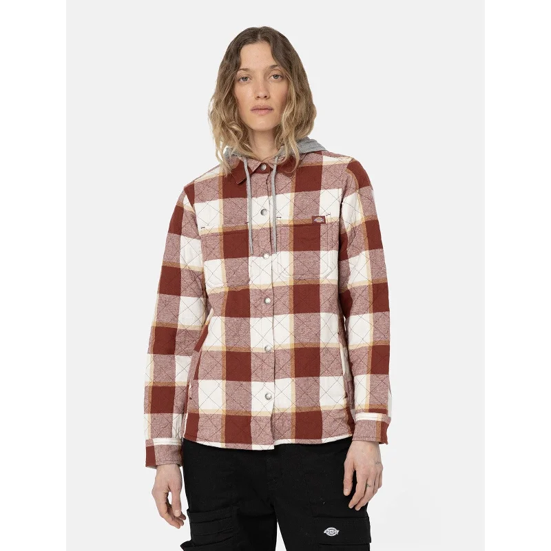 Dickies Flannel Shirt Jacket  Fired Brick