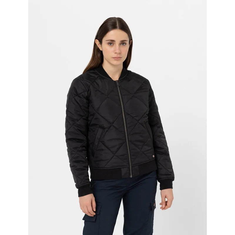 Dickies Quilted Bomber Jacket  Black